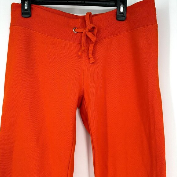 Soffe Women's Sweatpants Soft Orange Wide Leg Pants Size Large Raw Hem - Picture 2 of 10